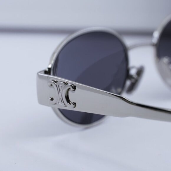 Celine CL40235U 16A Oval Sunglasses – Silver - Picture 10 of 13